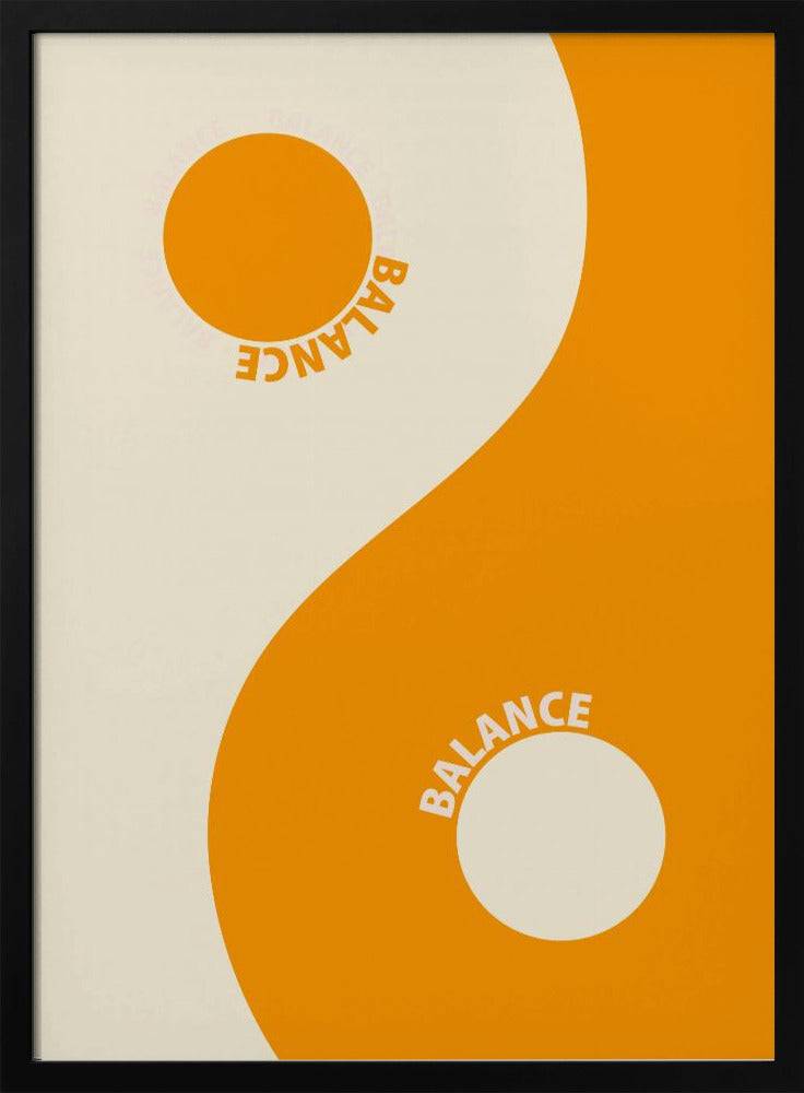 Balance Orange Poster - 70x100 cm / 28x40″