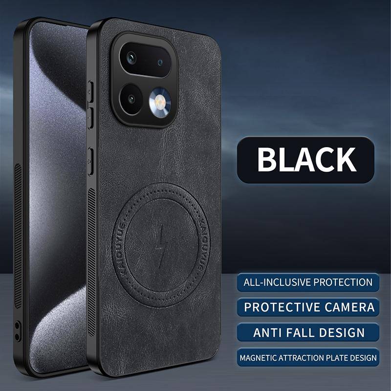 Lyxig Lädertextur Trådlös Laddning Magnetiskt Fodral För Realme 16 Pro Plus Relame16Pro+ 5G Stötsäkert Telefonfodral