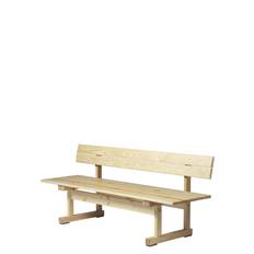 M16 - Ermelunden - Bench With Backrest Home Outdoor Environment Outdoor Stools Beige FDB Møbler