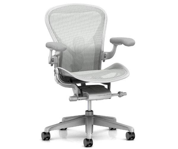 Herman Miller Aeron Mineral - B - Medium / Excl Posture Fit / Bløde Baner - Til fliser og parket.
