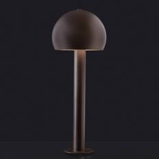 Oluce LED pollare Otto 329, Brun / rost, Metall, Design, LED-utomhuslampa
