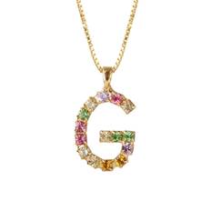 Caroline Svedbom Letter G Halsband /(Guld) - 50cm