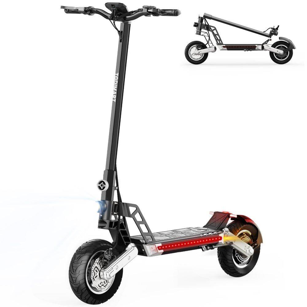 TODIMART G2 Elsparkcykel 500W Högeffektsmotor 48V 10,4AH Batteri Perfekt för Stadspendling & Korta Äventyrsturer
