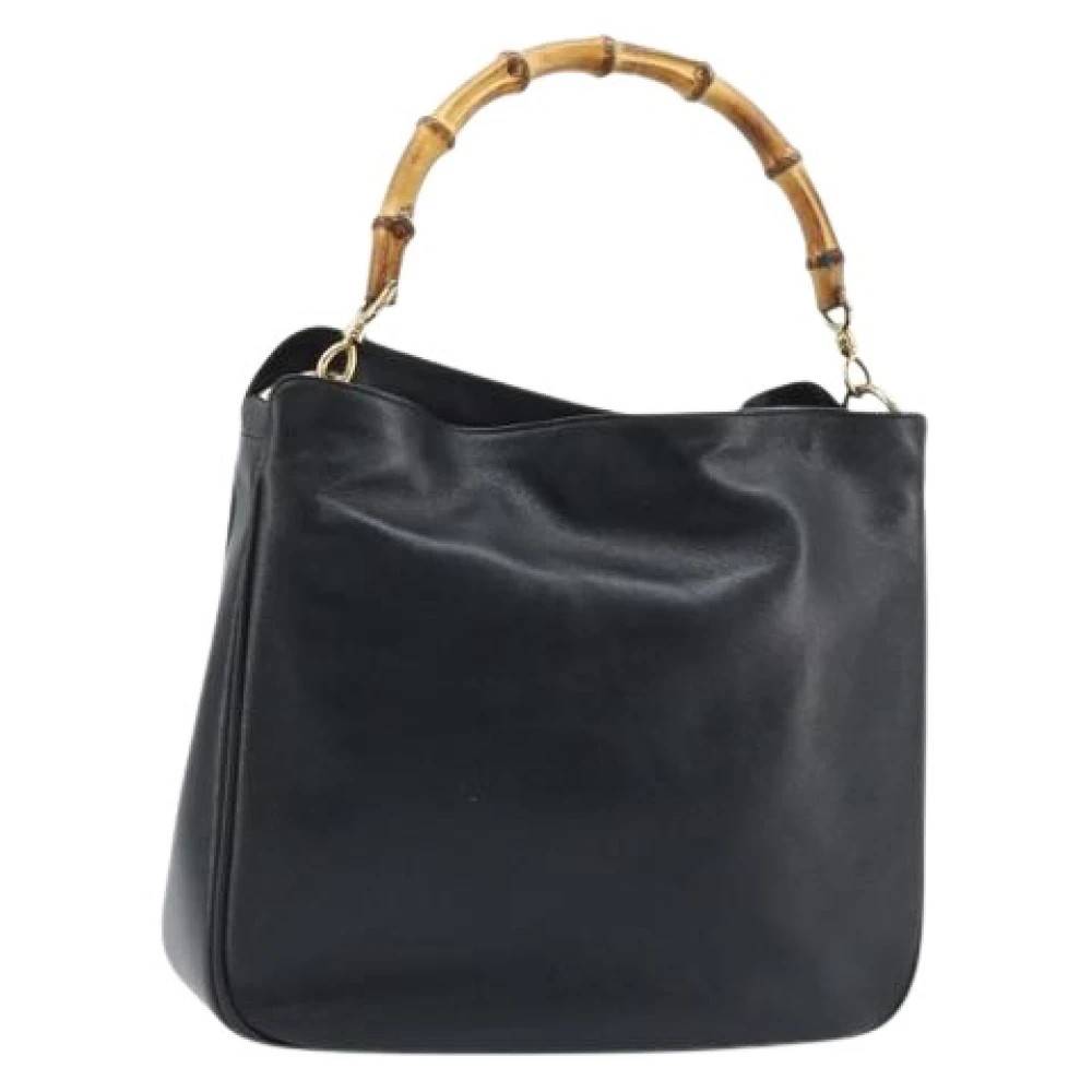 Gucci Vintage Pre-owned Vintage Håndtaske - Vintage - Dame - Sort - ONE SIZE - Uld