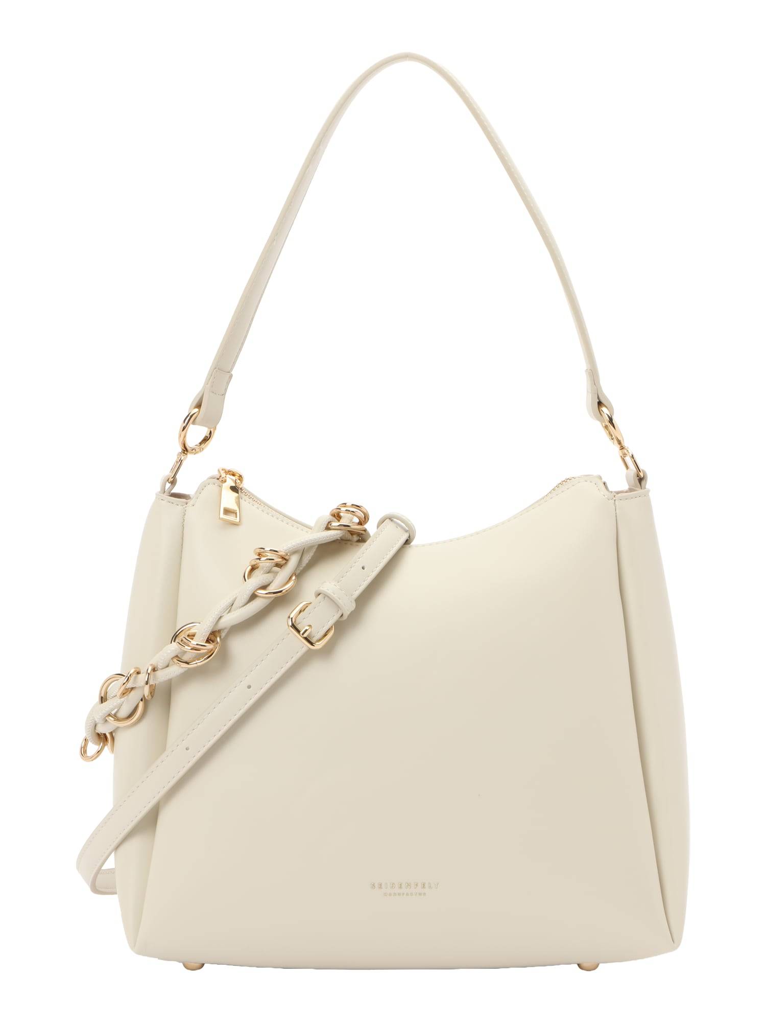 Seidenfelt Skuldertaske 'Sundby'  lysebeige