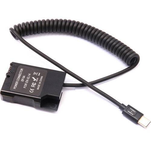 USB-C Dummy-batteri EN-EL14 till Nikon