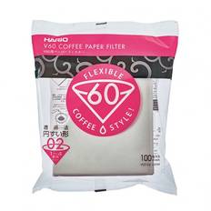 Hario V60 kaffe papir filter 2 kops, 100 stk VCF-02-100W