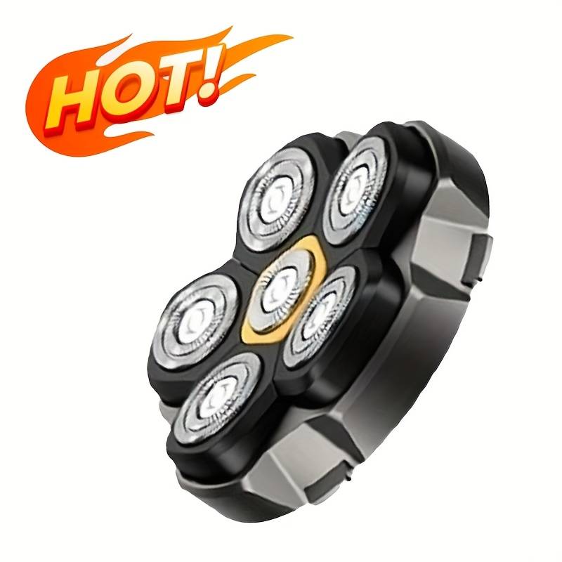 TEMU [6-blade Premium] Electric Shaver Replacement Head - Men's Shaver Head Additions, Long-lasting Shaver Changing