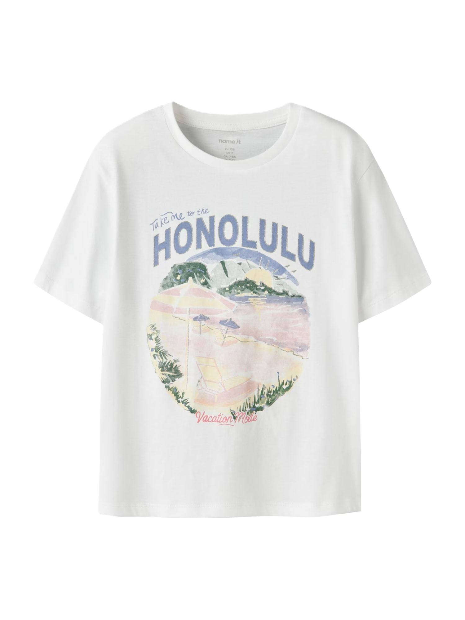 NAME IT Bluser & t-shirts 'NKFJAMILLO'  lysegul / lilla / pudder / hvid