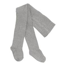 Skridsikre Strømpebukser Økologisk Bomuld - Grey Melange - 3-4y (size 98-104)