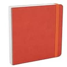 KKPLZZ Akvarell Skissbok 30 Ark 300GSM Skisspigment Målningspapper Ritblock för Dagligt Bruk och Resor 15x15cm (Orange)