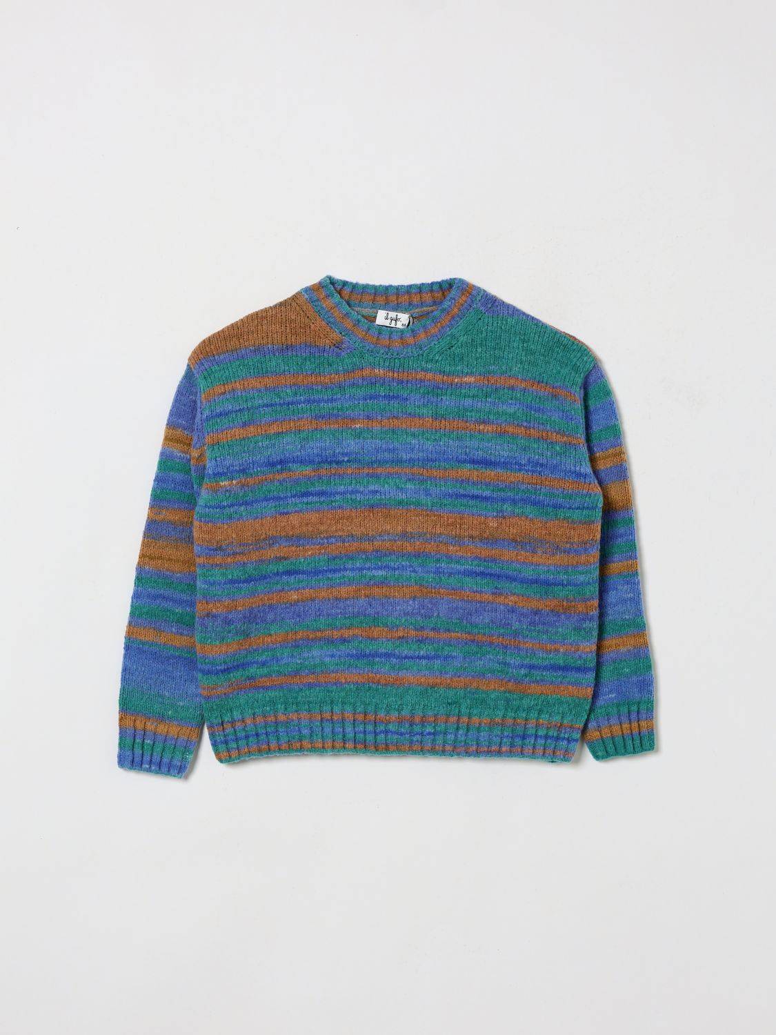 IL GUFO Gestreifter Langarmpullover von für Jungen aus Wollmischung - 14