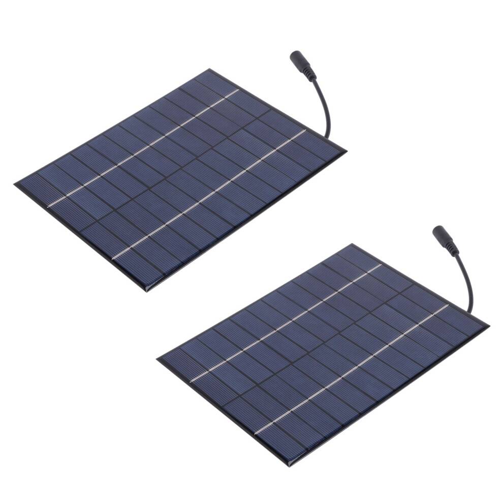 2X 12V 5.2W  Solar Panel Polycrystalline Solar Cells Silicon Epoxy Solar DIY Module System Battery Charger