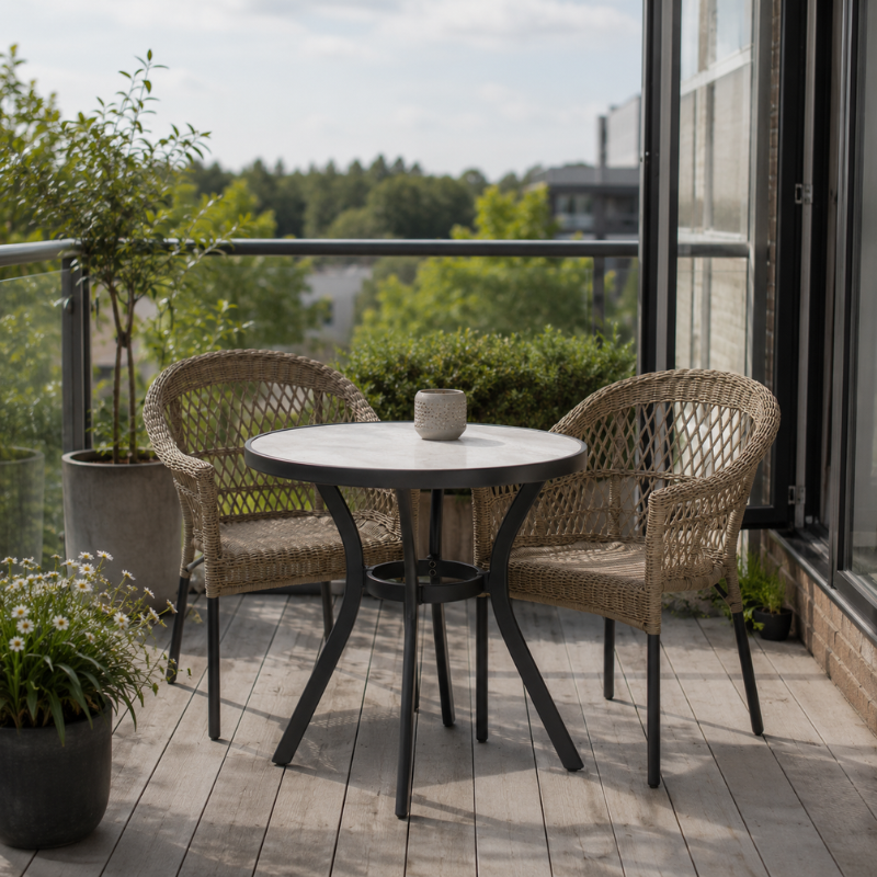 Tea Time cafésæt med 2 stole