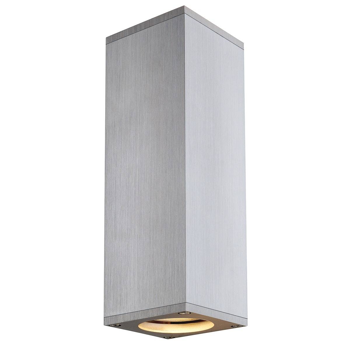 SLV Theo Up/Down vägglampa Borstad Aluminium