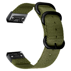 Garmin Fenix 5s / 6s / 7s / Instinct 2s Nato Nylon Rem - Grøn