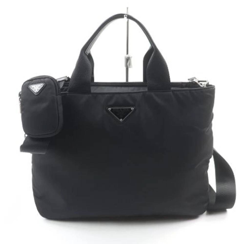 Prada Vintage Pre-owned Vintage Tote Bag - Vintage - Dame - Sort - ONE SIZE - Nylon