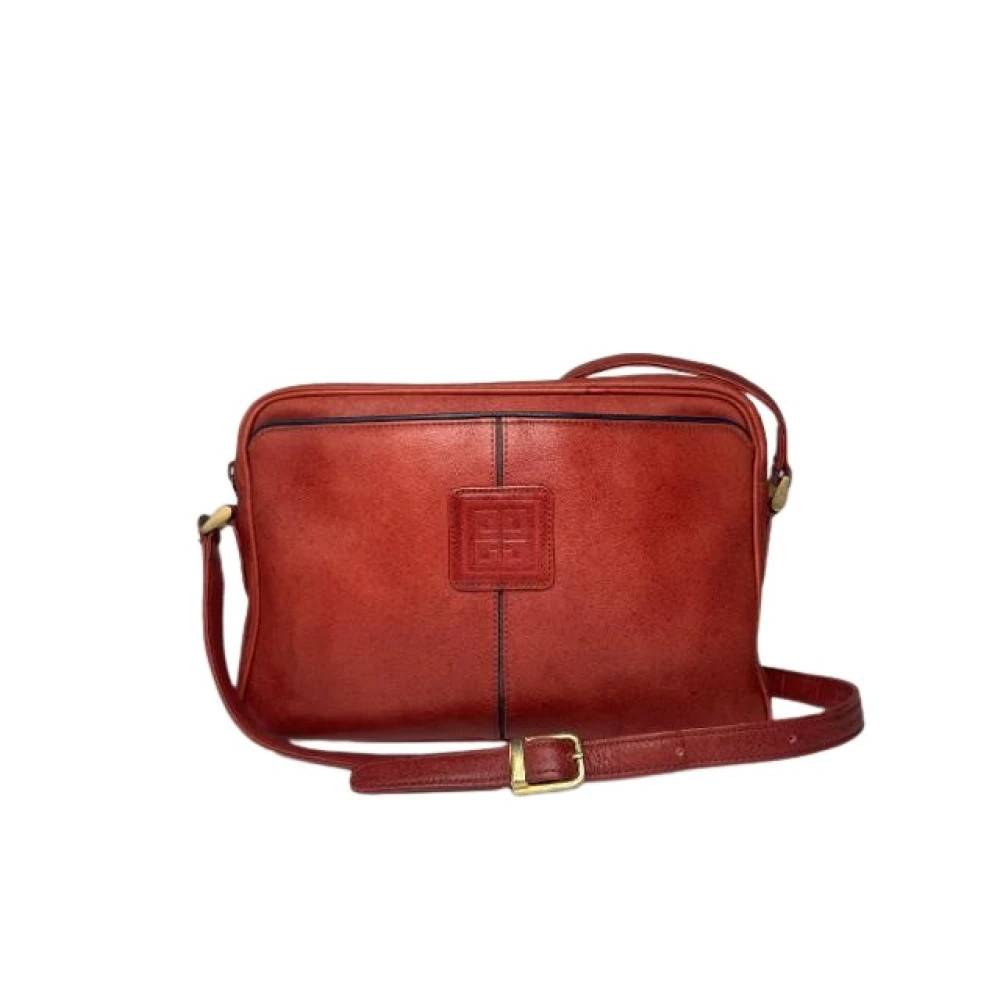 Givenchy Pre-owned Pre-owned Læder Crossbody Taske - Vintage - Dame - Rød - ONE SIZE - Læder