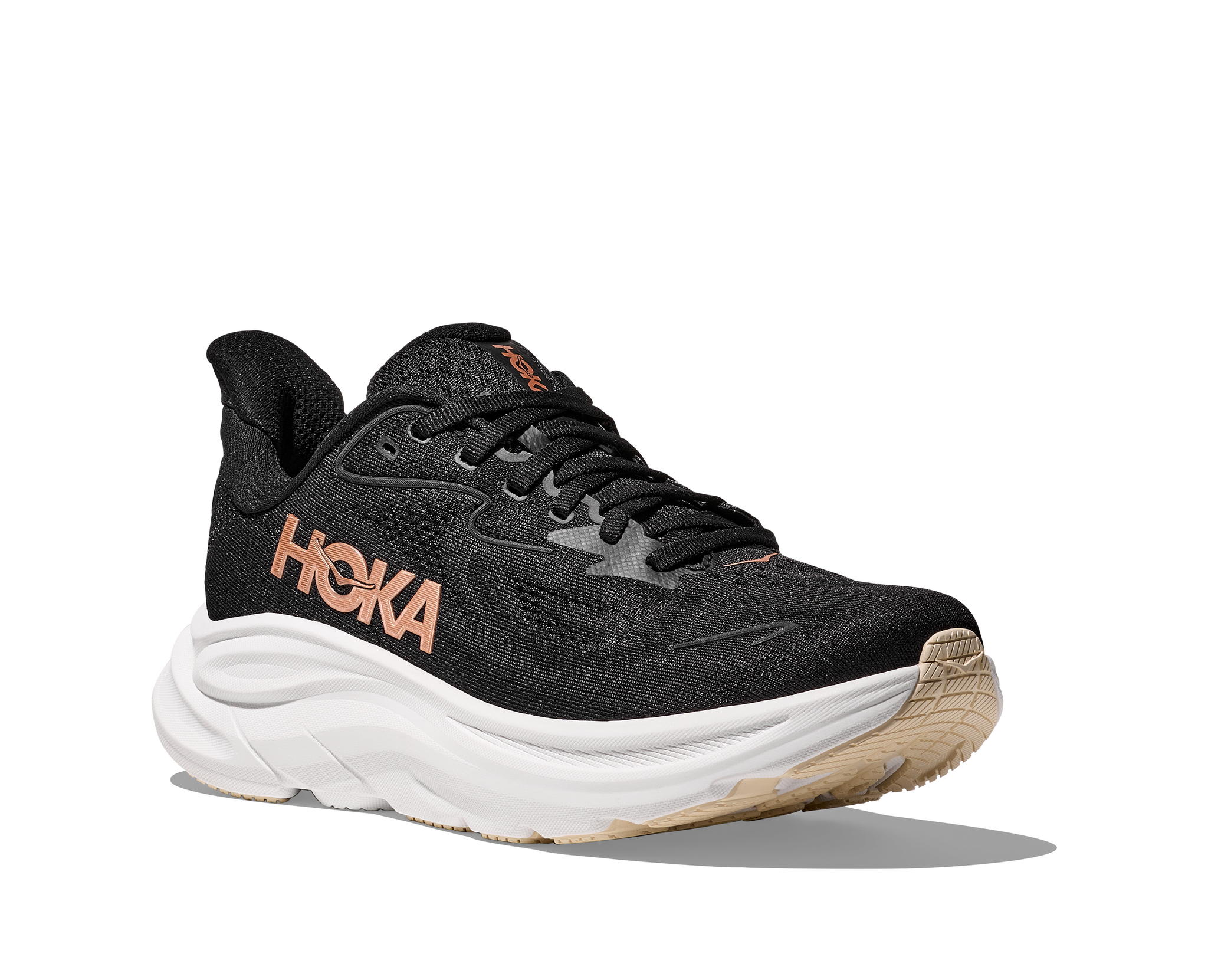 Hoka Clifton 10 (Dam) - Black / Rose Gold: 38 (US 7)
