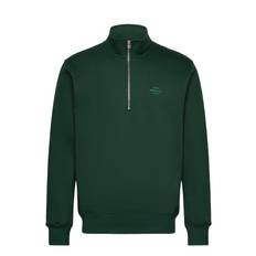 Standard Half Zip Logo Sweat Tops Sweatshirts & Hoodies Sweatshirts Green Mads Nørgaard