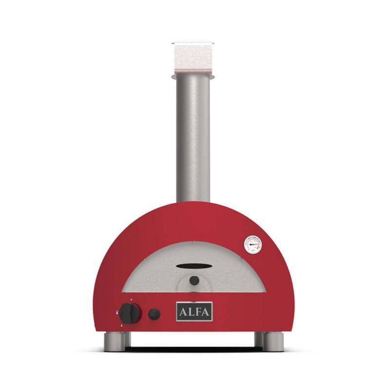 Alfa Forni Gas Pizza Ovn Moderno | Bærbar | Antik — Rød