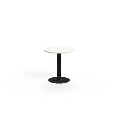 Bord ALVA, Ø700x720 mm, förankringsbart, högtryckslaminat, svart/vit