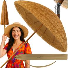 Haveparasol 170 cm – sammenklappelig parasol til altan, terrasse og strand