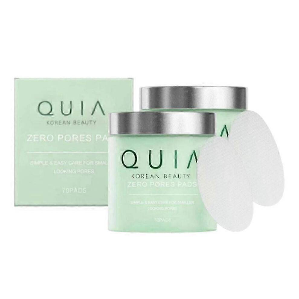 (140pcs) Quia Zero Pore Pads Trgets Large Pores And Uneven Tone Korean Skincare 70pcs/pack