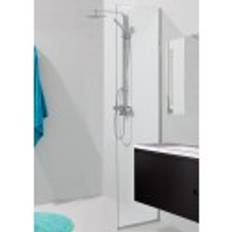 TopDesign Brusevæg 8mm, klar glas - 45x200cm - Nanobehandlet