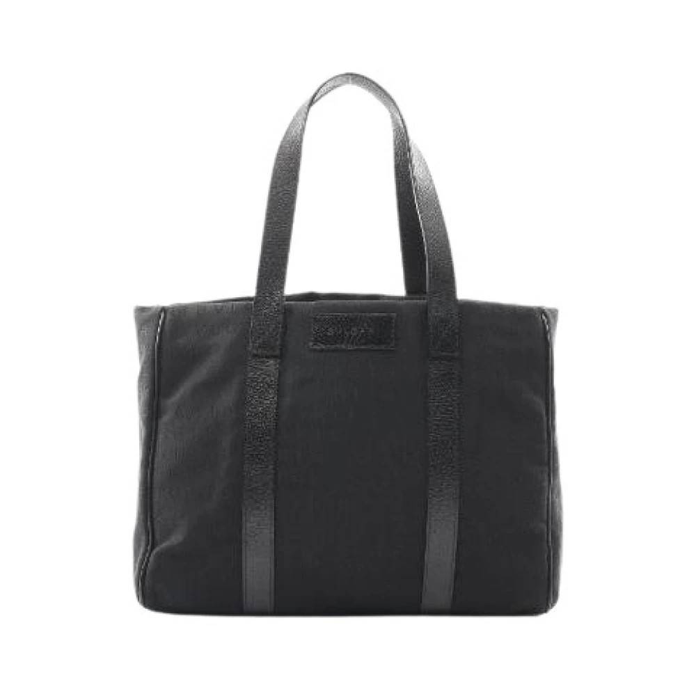 Bvlgari Vintage Pre-owned Logo Mania Canvas Læder Tote Bag - Vintage - Dame - Sort - ONE SIZE - Læder