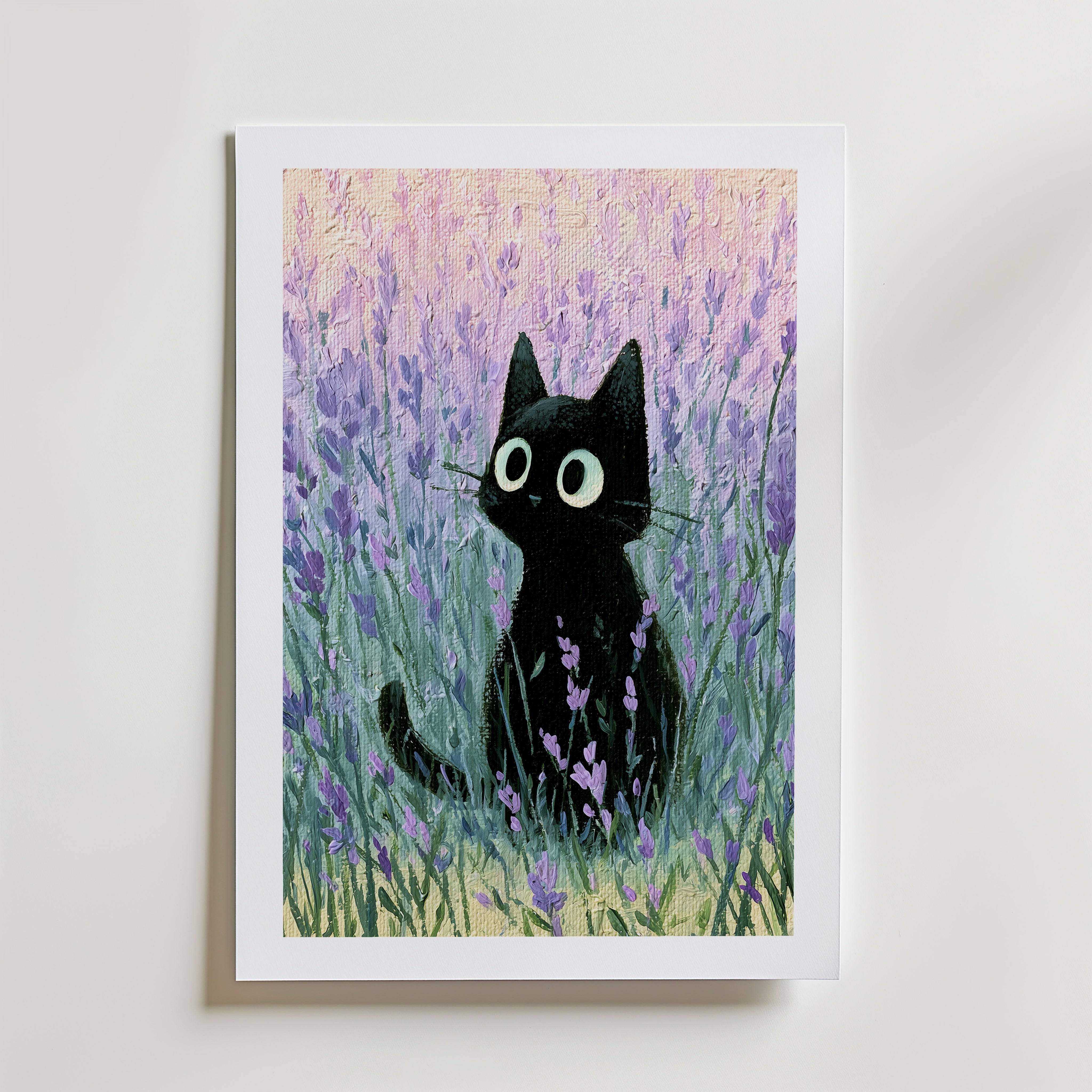 Tinycat Poster - Fine Art Poster 30x40 cm Med passepartout