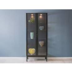 V502 Vitrine i Eg Sortbejdset | Klim Furniture