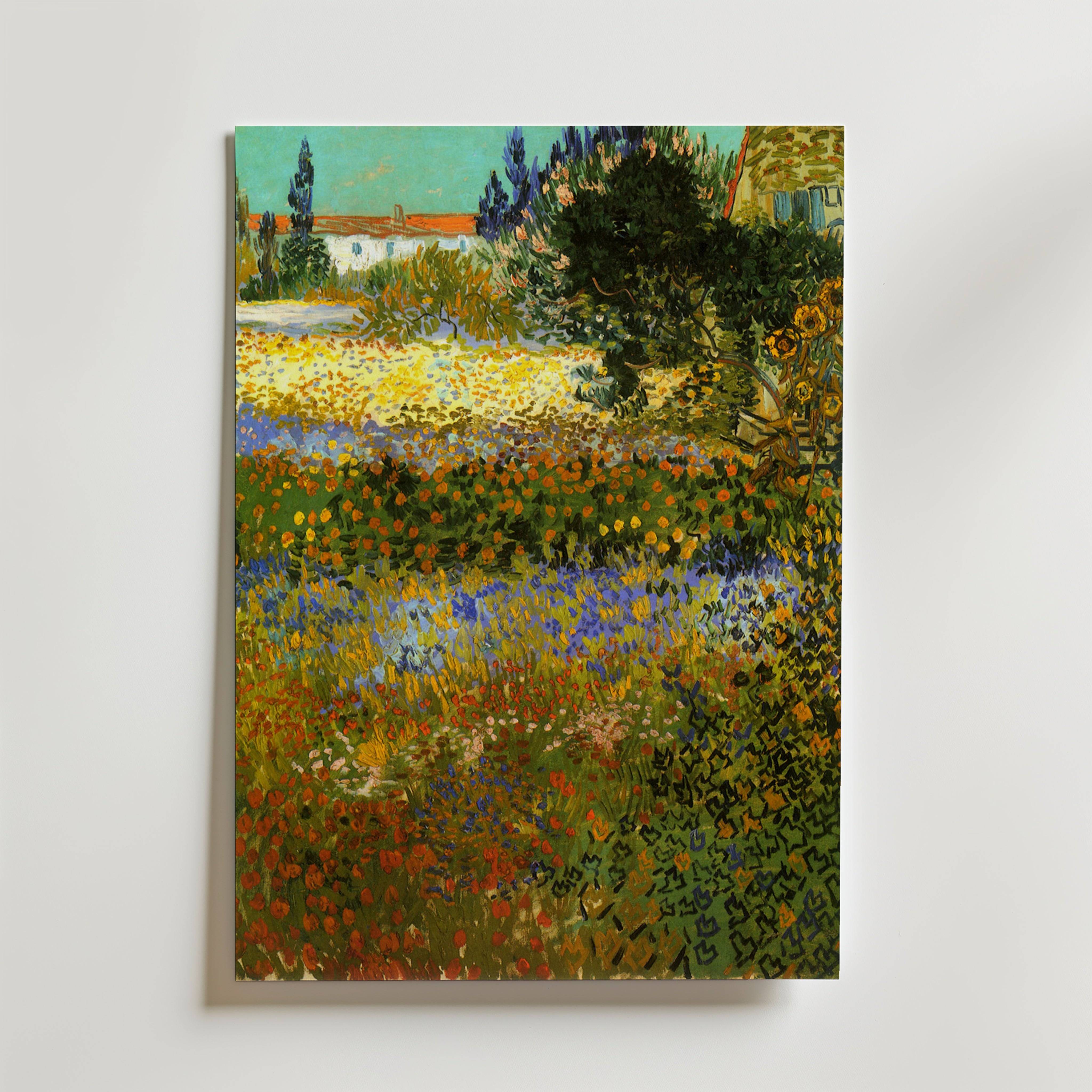 Van Gogh Garden At Arles Poster - Fine Art Poster 100x140 cm Utan passepartout