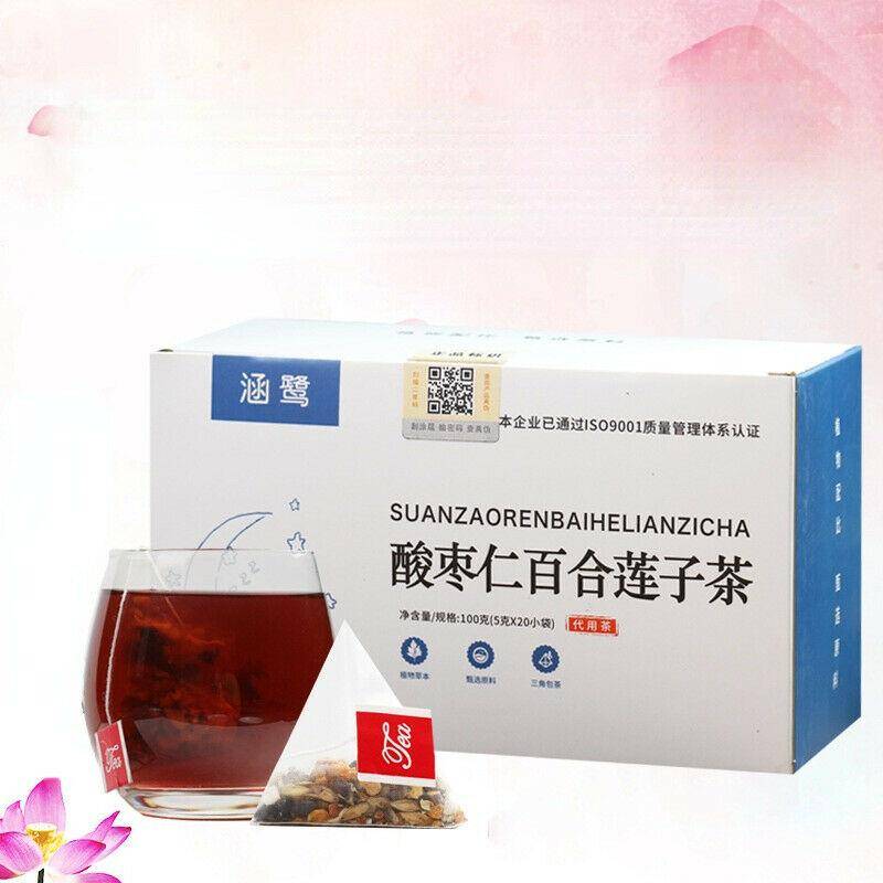 Ekologiskt Jujube Seed Lotus Tea Original Örtte Suanzaoren Lianzi Örtte 100 g