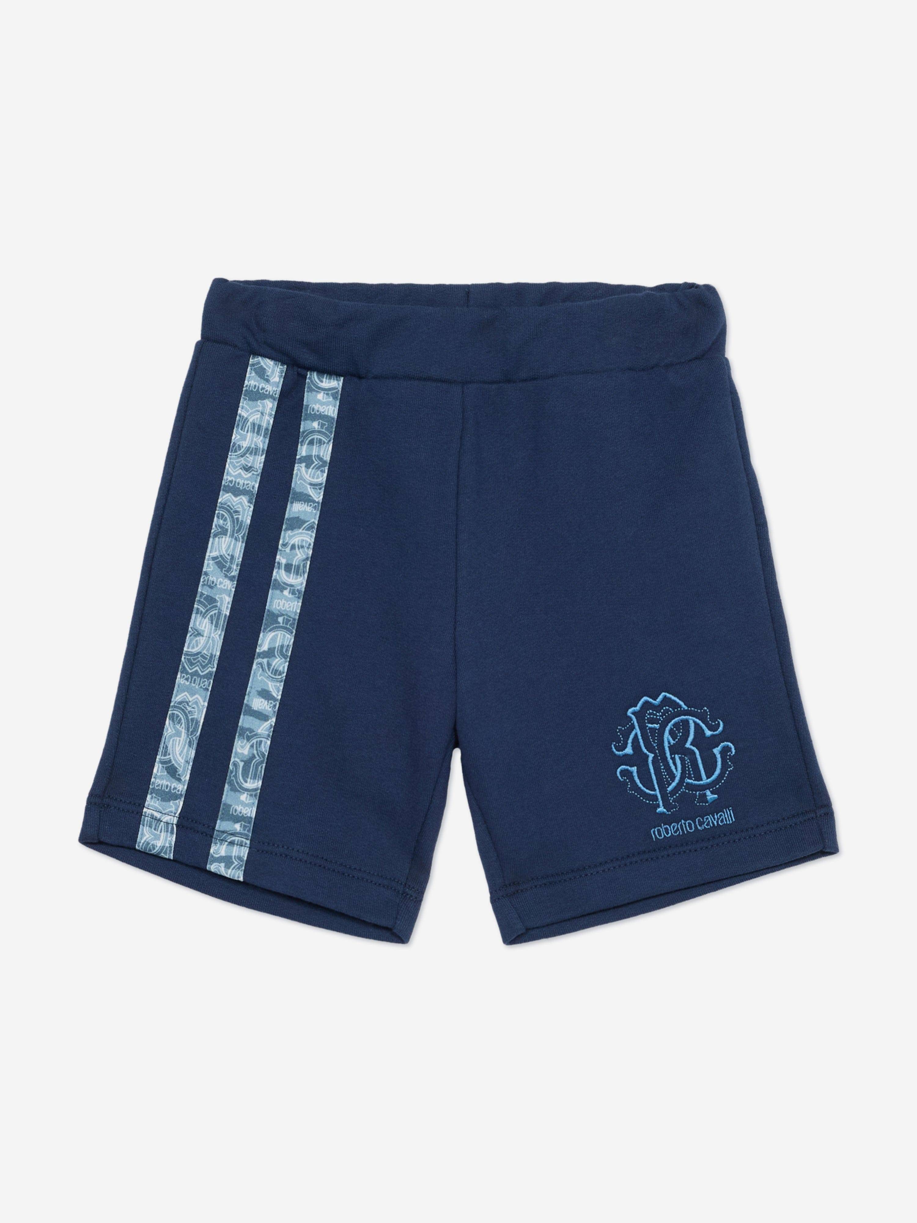 Roberto Cavalli Baby Boys Logo Bermuda Shorts in Navy - Navy / 2 Yrs (2 Yrs)