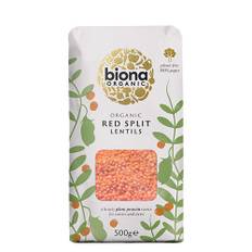 Røde linser Økologisk - 500 gram - Biona Organic