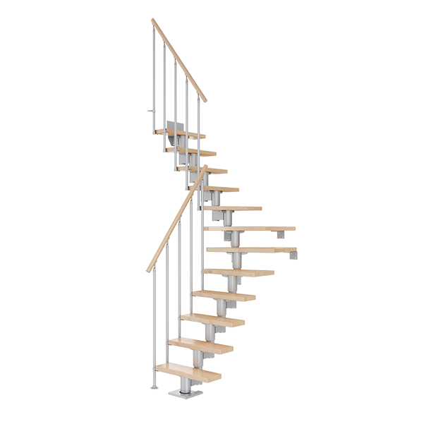Dolle Dublin Kvartsvingstrappe i pearl grey