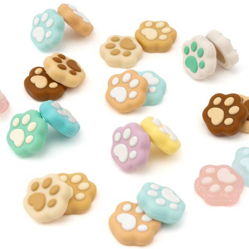 Shaped Cat Claw Thumb Grip Cap Silicone Soft Protective Cover Controller Thumbstick Case For Nintendo Switch Oled JoyCon NS Lite