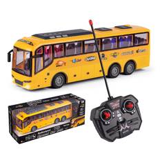 Radiostyrd Skolbuss med ljus, 1:30