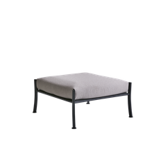 Delux ottoman black/teddy beige