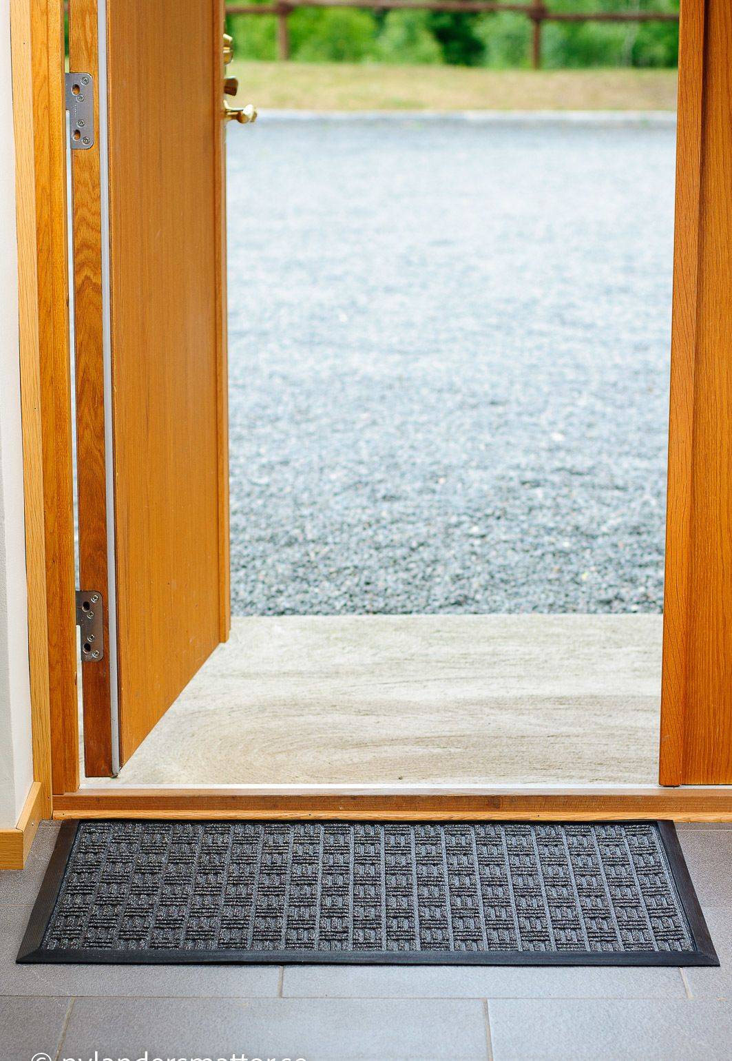Dörrmatta Texture - 45 x 75 cm halvmåne cm - Grå (45 x 75 cm halvmåne)