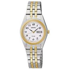 Seiko Solar Stainless Steel Gold Ladies&apos; Watch SUT116P9