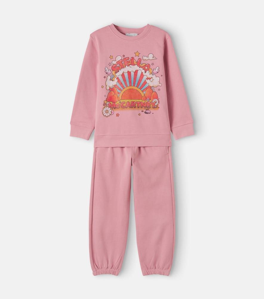 Stella McCartney Kids Set de sudadera y pantalones deportivos - rosa - Y 2
