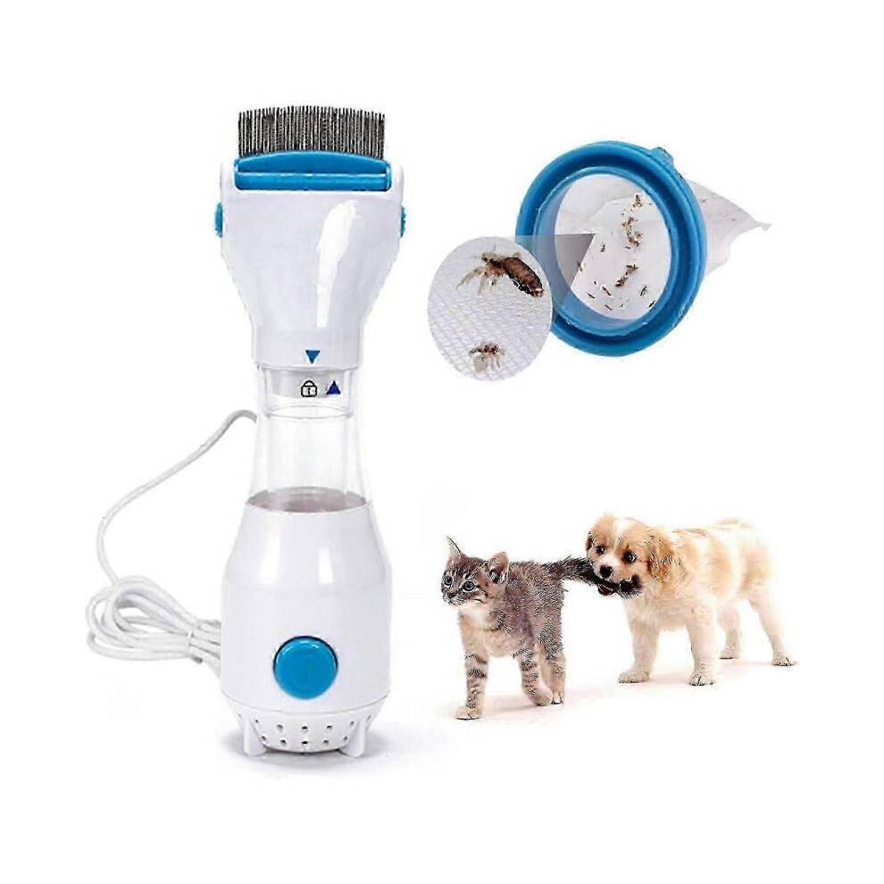 Pet Electric Flea Comb, Electric Lice Remover, Flea Cleaning Brush And Lice Comb, Dog Lice Catcher