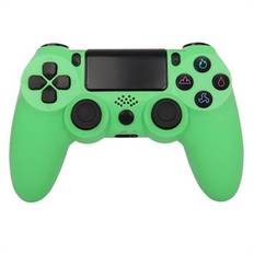 Trådlös spelkontroll Gamepad för PS4 Speljoystick med högtalare och stereoheadsetuttag - Grön