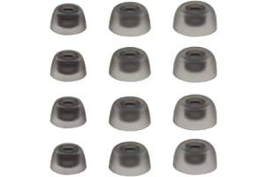 EMSea 6 par silikonöronknoppar spetsar ersättning in-ear ärmar kompatibla med Jabra Elite 75t/ 65t/ Active/Sport Evolve trådlösa hörlurar S M L