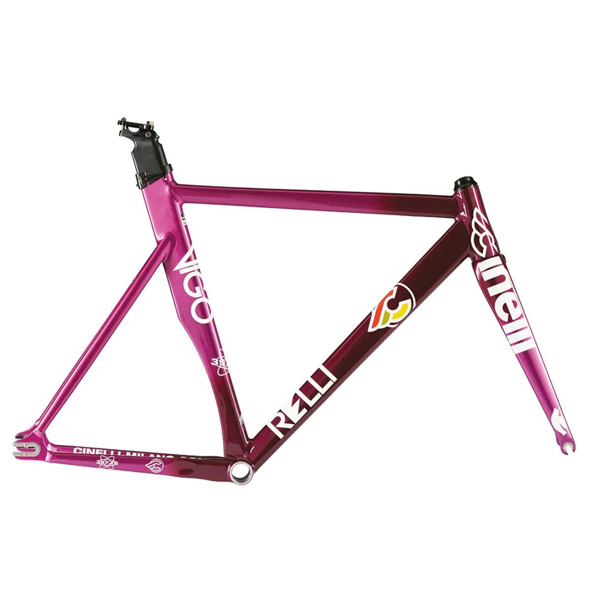 Cinelli Vigorelli Frame Set 2026 - 064 / xs / burgundy nebula