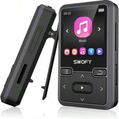 32 GB Clip Mp3-spelare med Bluetooth 5.0, mini bärbar bärbar Mp3-spelare med FM-radioinspelning, musik Mp3-spelare för barn med stegräknare Mp3- och M - Blå
