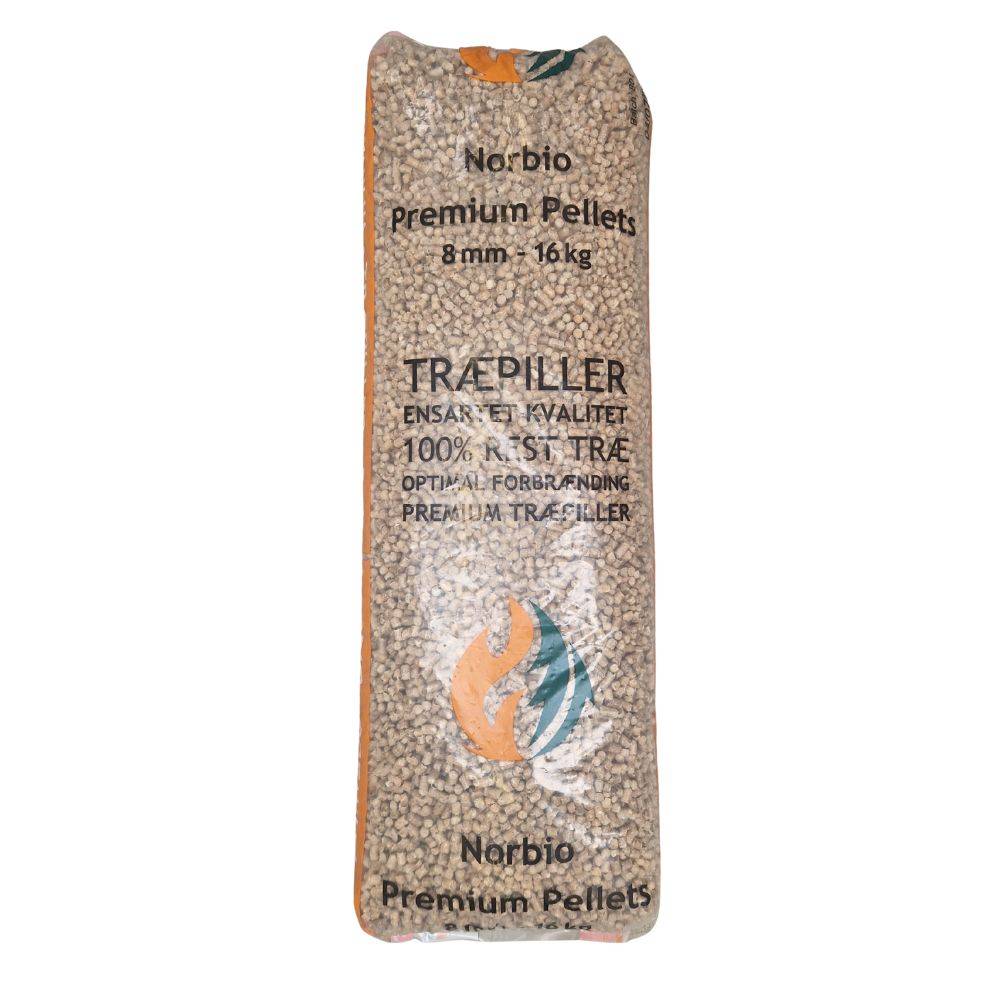 Norbio Træpiller, 8 mm (52) - 16 kg..