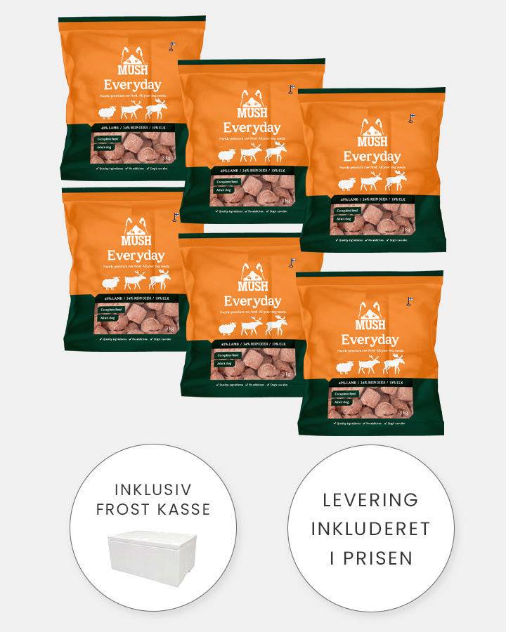 MUSH Everyday Wild - Vildt og Lam - 6x3kg